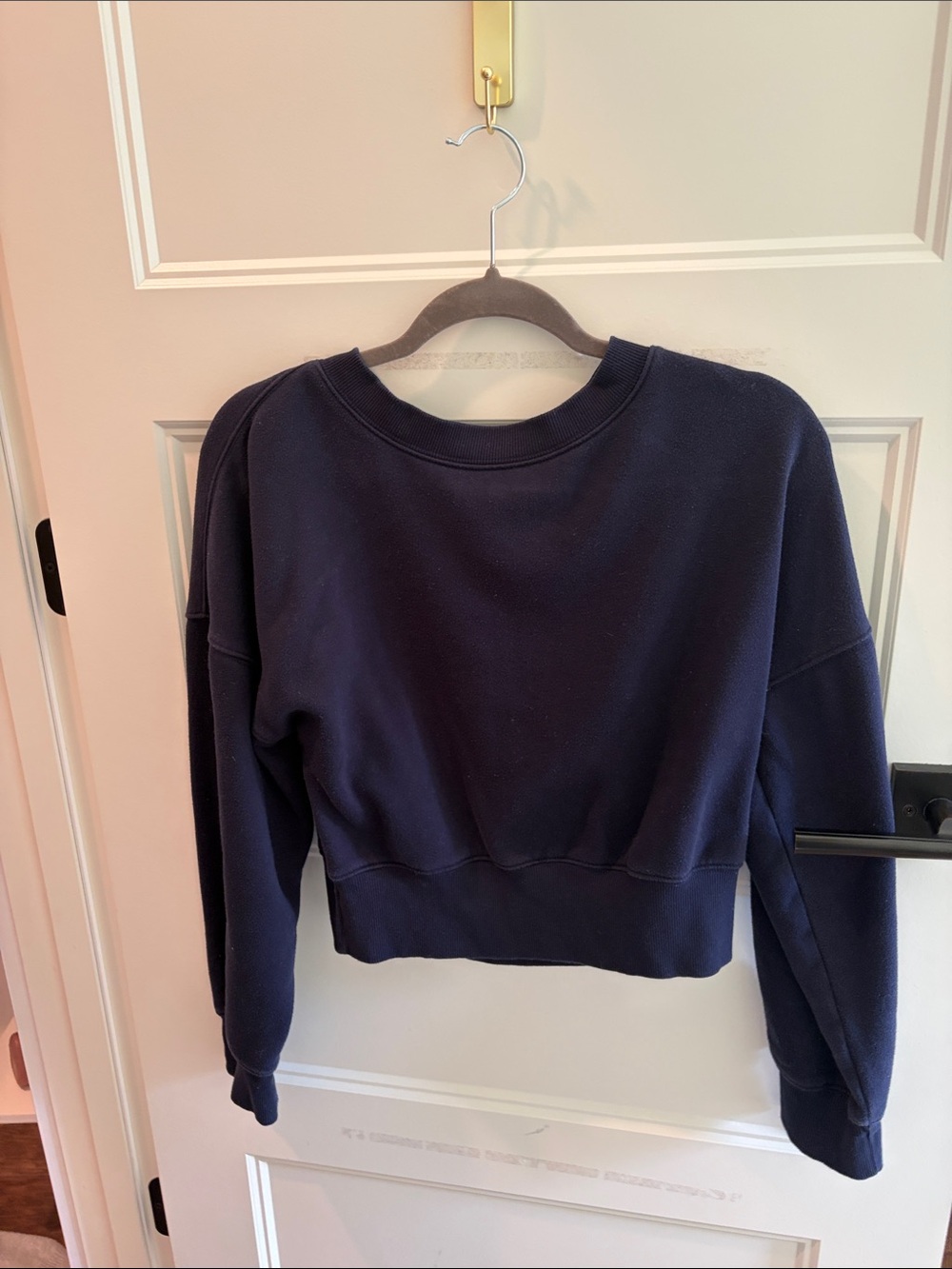 wild fable Navy Cropped Crewneck Sweatshirt - Picture 1 of 1